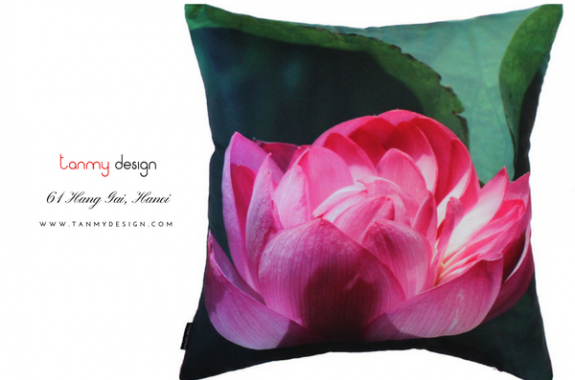 Lotus shadow cushion cover - 45x45cm